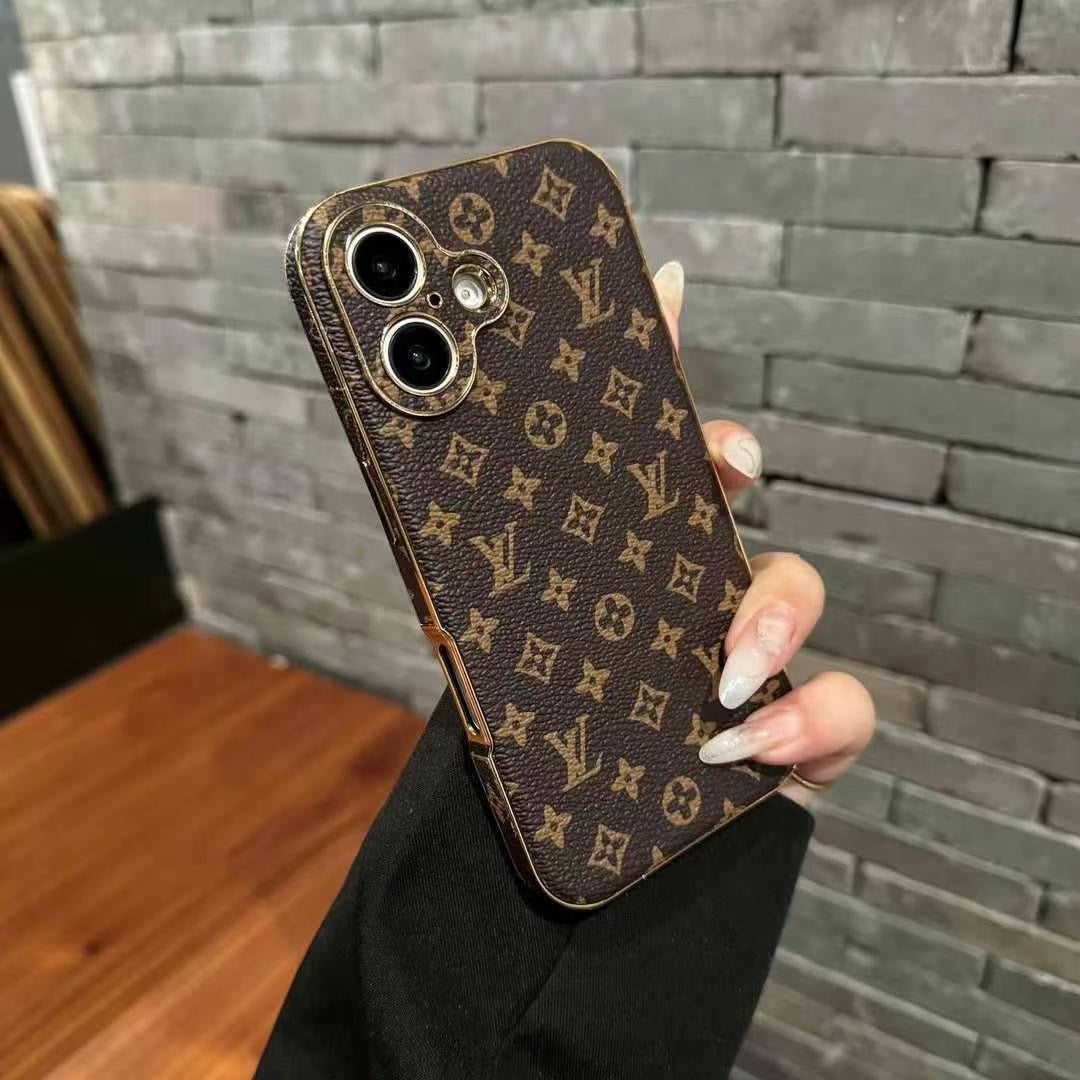 Florale braune Handyhülle für iPhone 