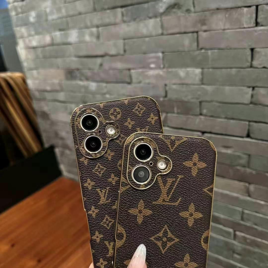 Florale braune Handyhülle für iPhone 
