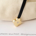 Schwarzer Ringanhänger Schlüsselanhänger