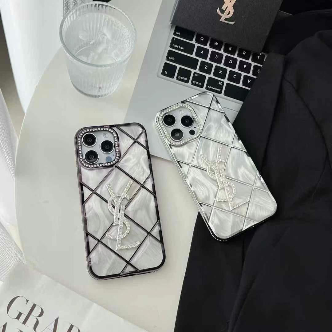 Silver Bling Design Phone Case For iPhone