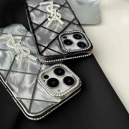 Silver Bling Design Phone Case For iPhone