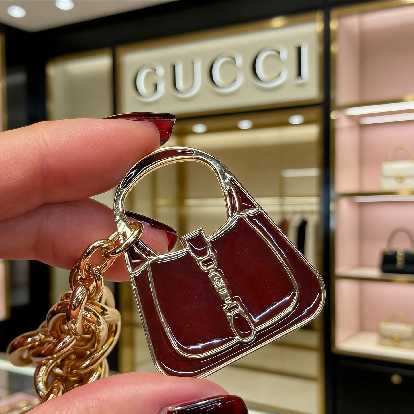 Runder cooler Schlüsselanhänger