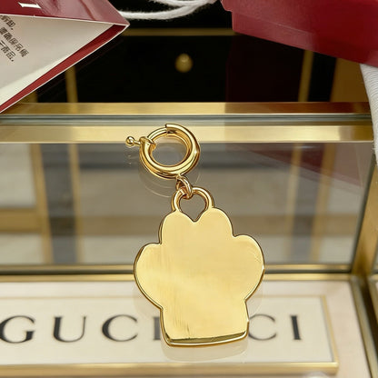 Ciondolo portachiavi con stampa nera