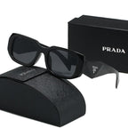 Eckige Vintage-Sonnenbrille mit Medusa-Motiv