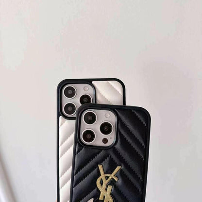 Texture Gold Phone Case For iPhone