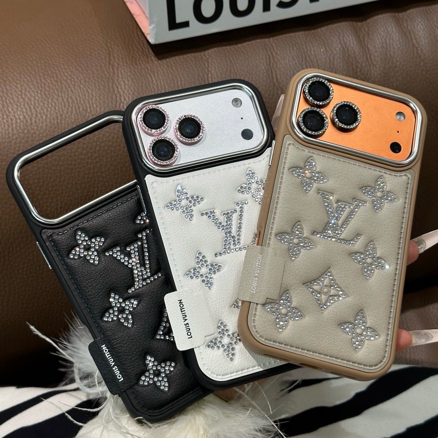 Silver Bling Design Phone Case For iPhone