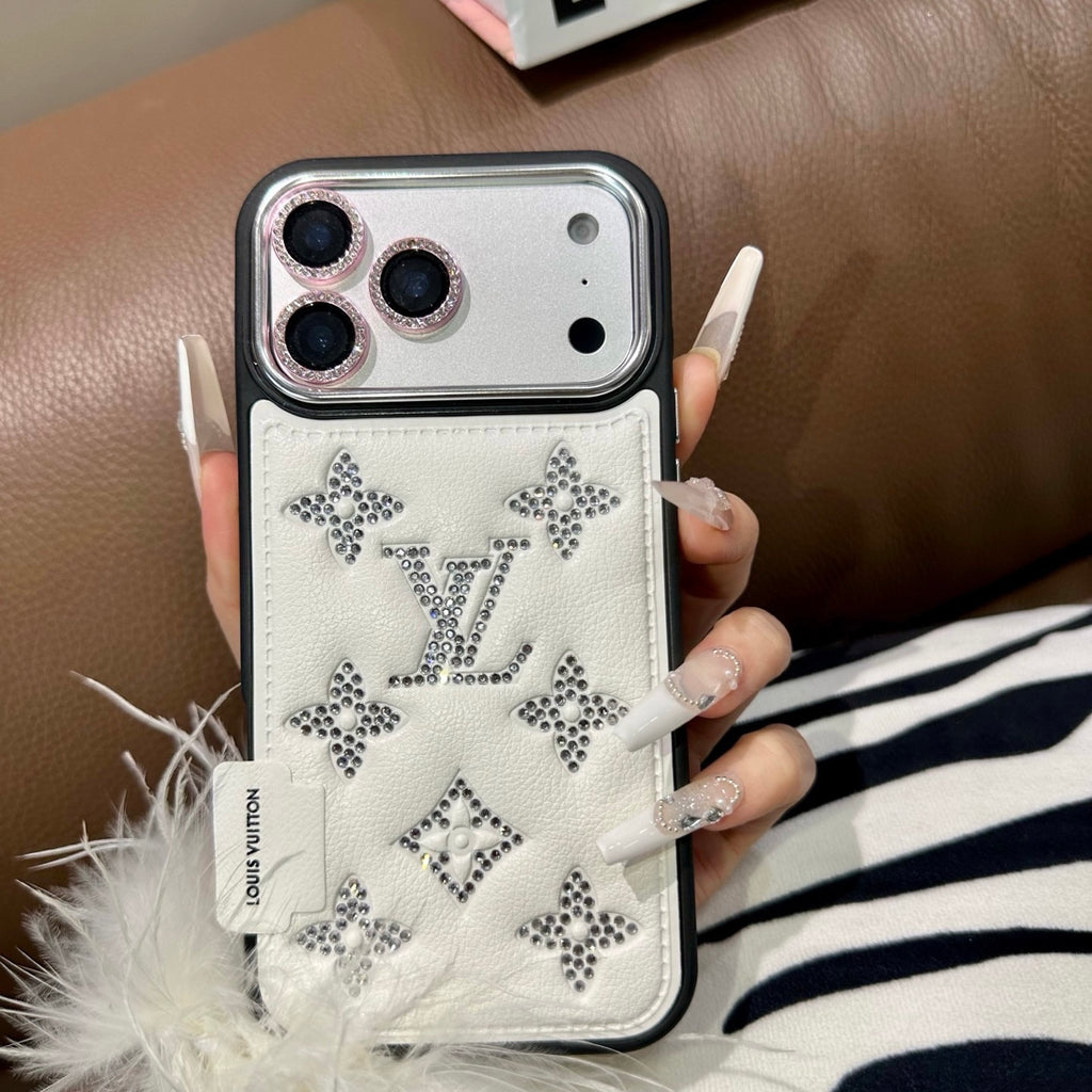 Silver Bling Design Phone Case For iPhone