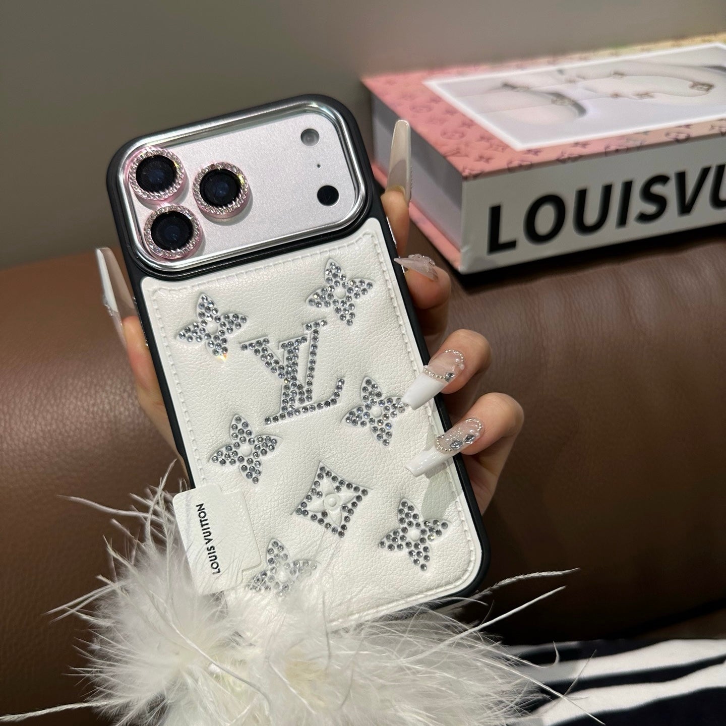 Silver Bling Design Phone Case For iPhone
