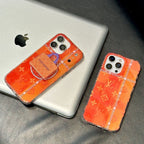 Orange MagSafe Design Phone Case For iPhone