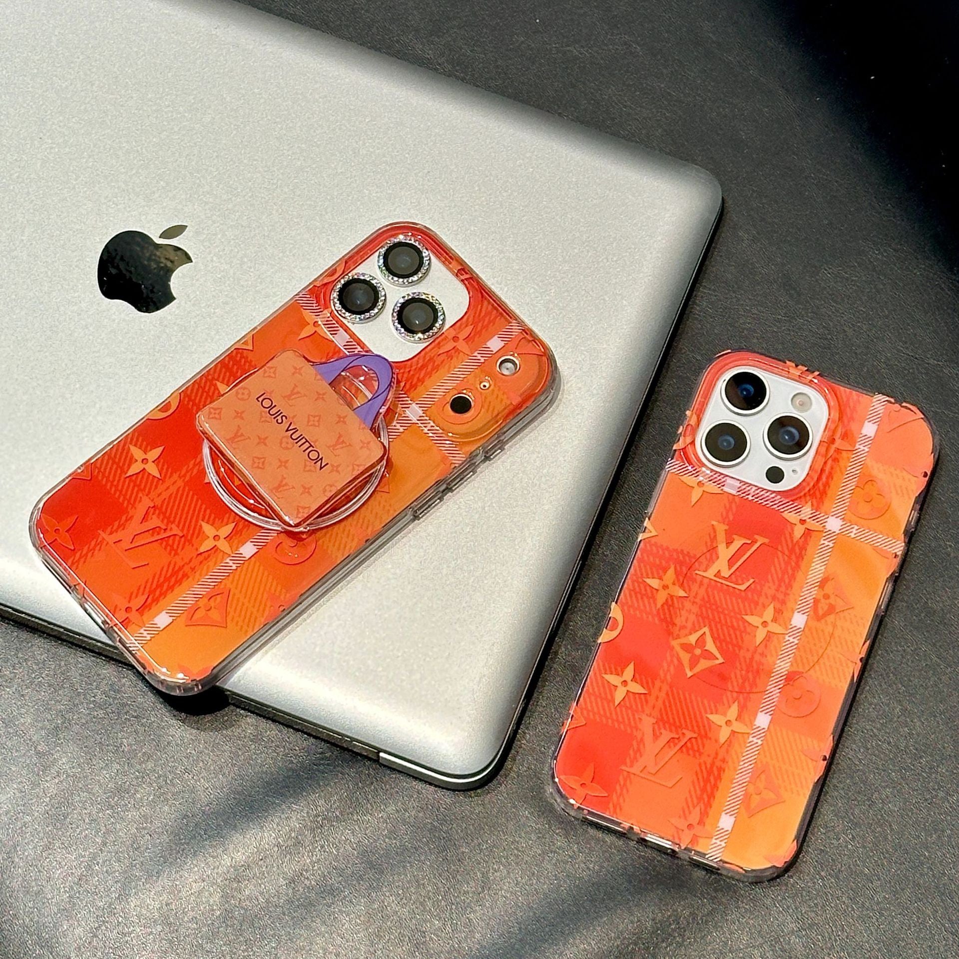 Orange MagSafe Design Phone Case For iPhone