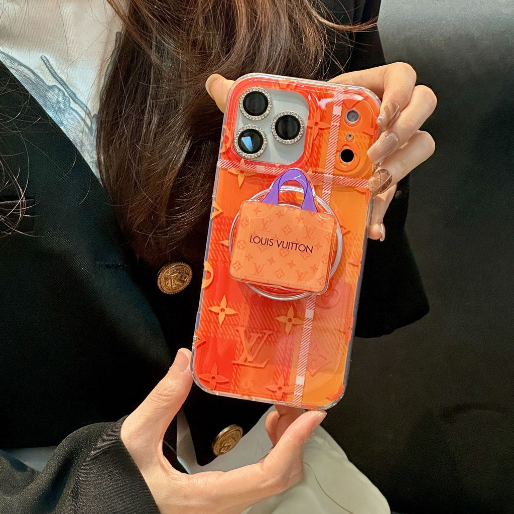Orange MagSafe Design Phone Case For iPhone