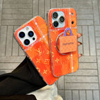 Orange MagSafe Design Phone Case For iPhone