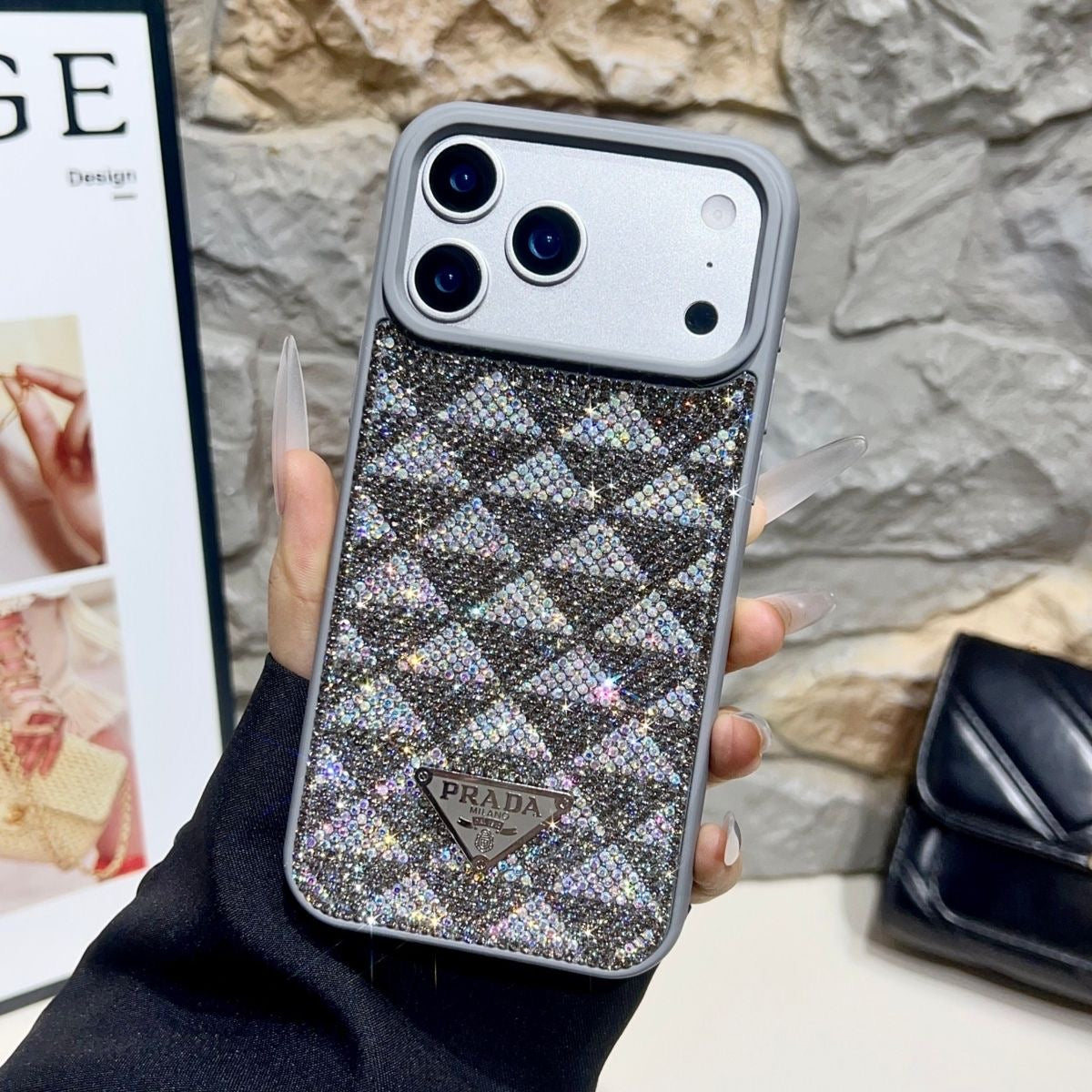 Luxury Diamond Pattern Phone Case For iPhone
