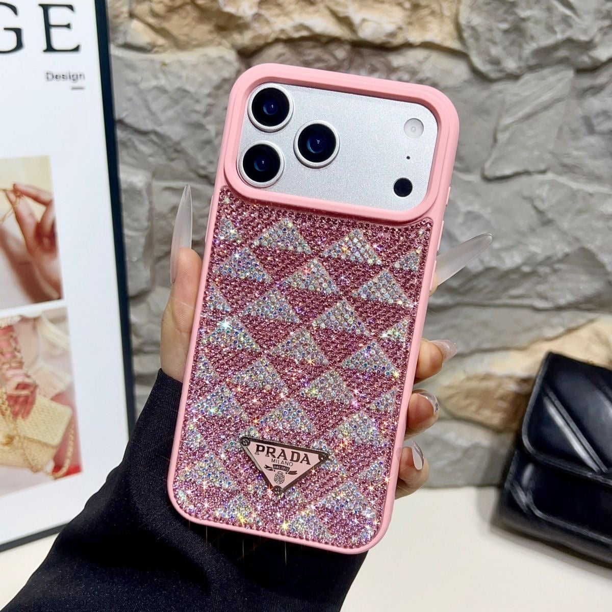 Luxury Diamond Pattern Phone Case For iPhone