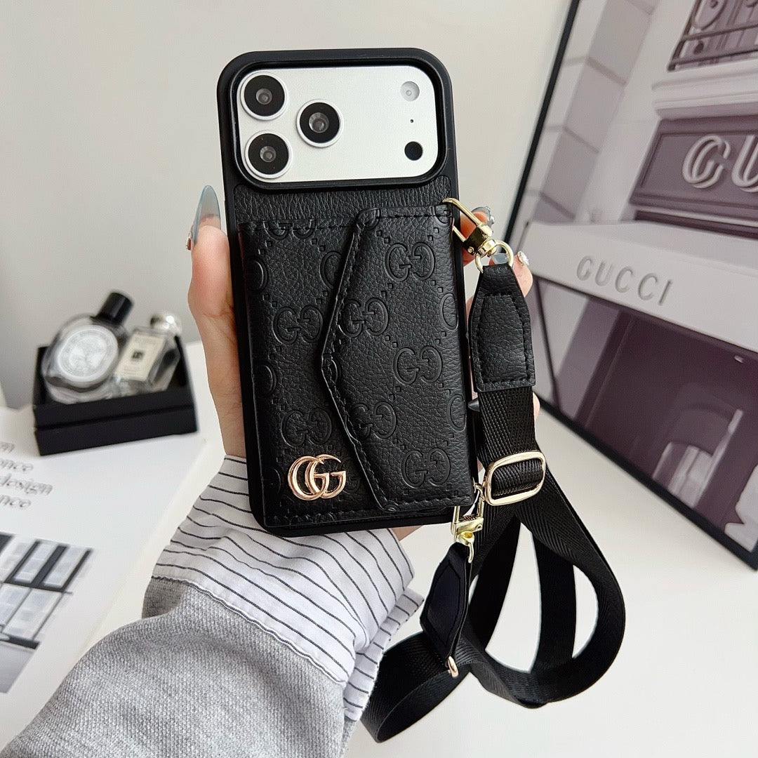 Leather Card Cover Phone Case For iPhone