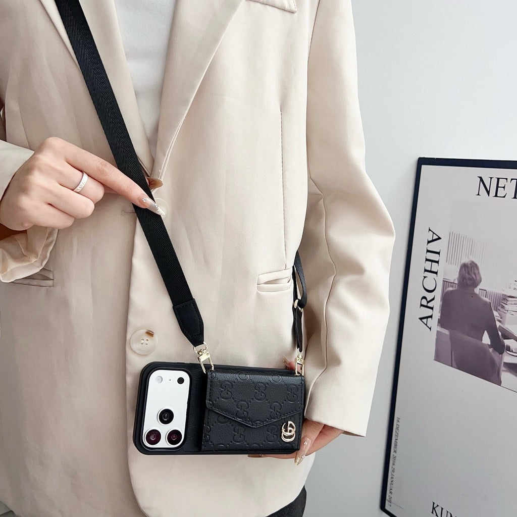Leather Card Cover Phone Case For iPhone