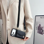 Leather Card Cover Phone Case For iPhone