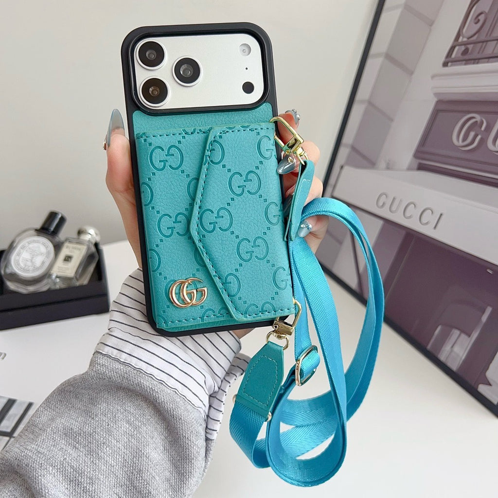 Leather Card Cover Phone Case For iPhone