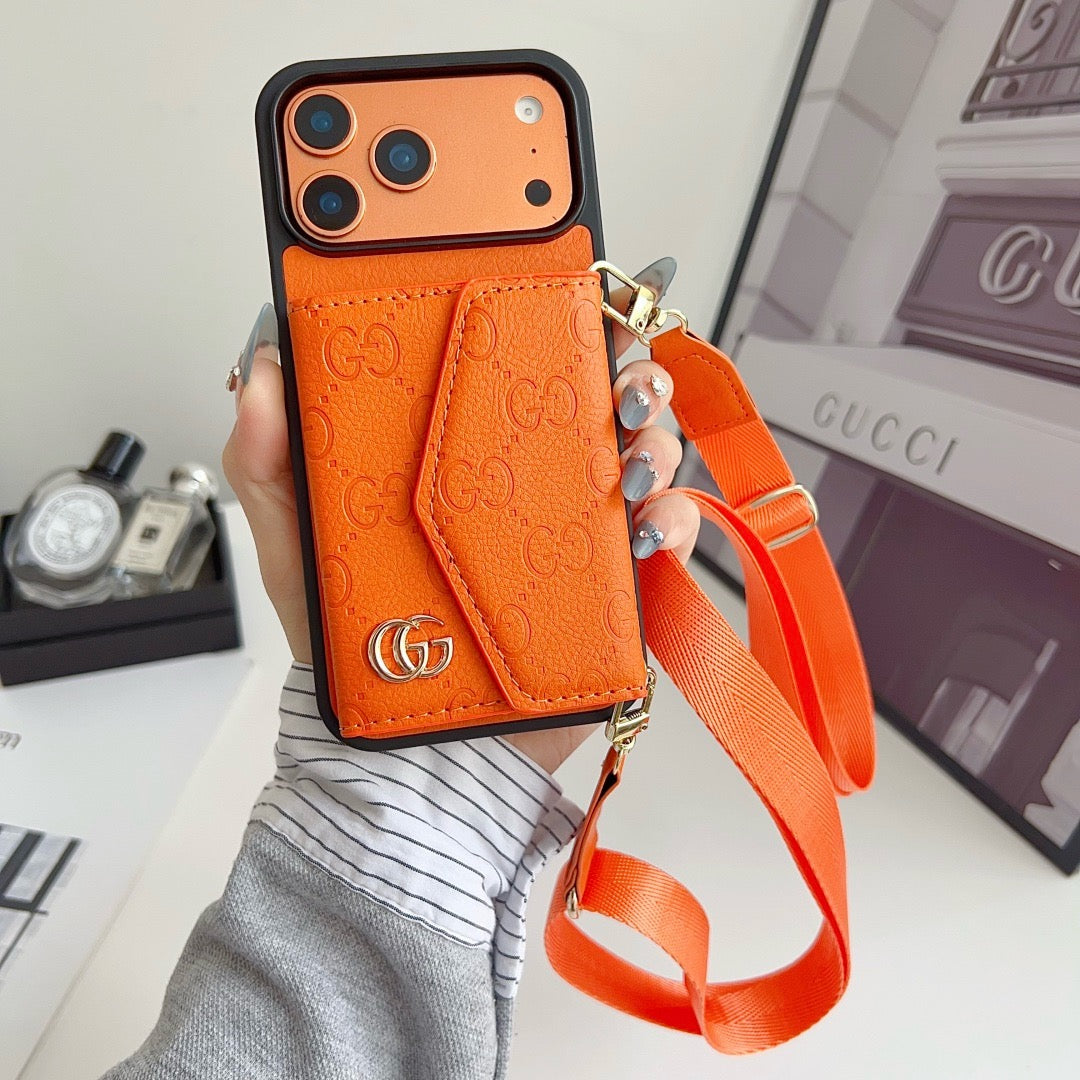 Leather Card Cover Phone Case For iPhone