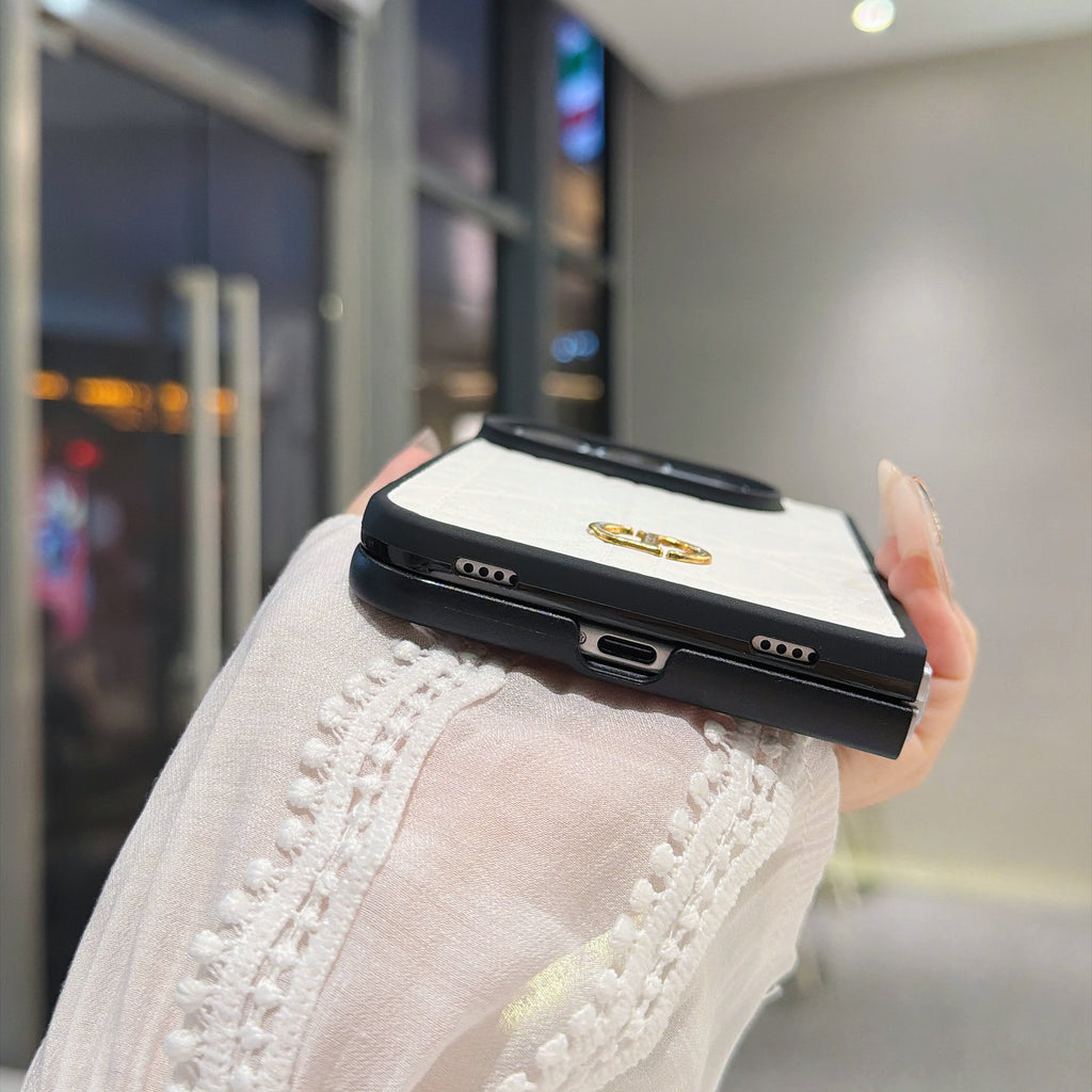 Latticed CD Phone Case For iPhone Duo