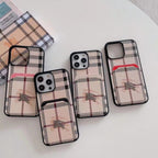 Custodia rigida beige per iPhone