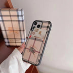 Custodia rigida beige per iPhone