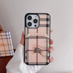 Custodia rigida beige per iPhone
