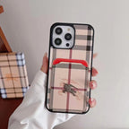 Custodia rigida beige per iPhone