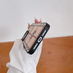 Custodia rigida beige per iPhone