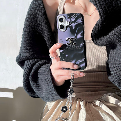 Purple Fashion Chain Phone Case For iPhone