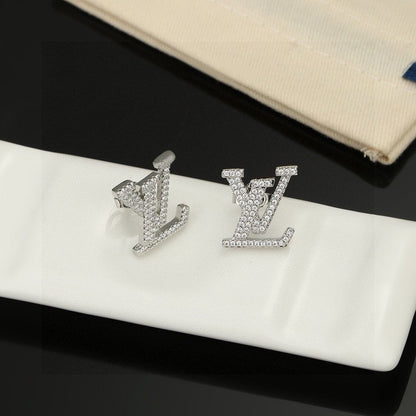Asymmetrical Rhinestone Earrings