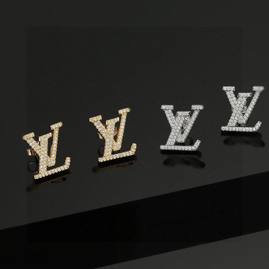 Asymmetrical Rhinestone Earrings