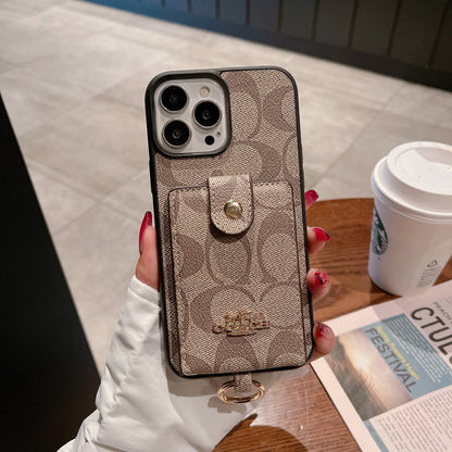 Ring Leather Phone Case For iPhone