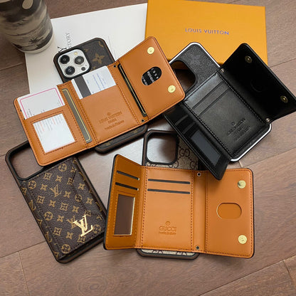 Leather Wallet Phone Case For iPhone