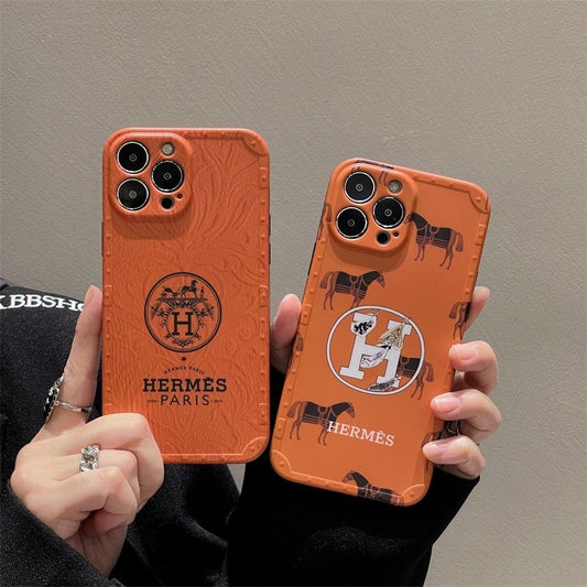 Orange Full Phone Case For iPhone