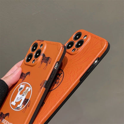 Orange Full Phone Case For iPhone