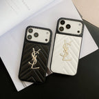 Embroidered Gold Phone Case For iPhone