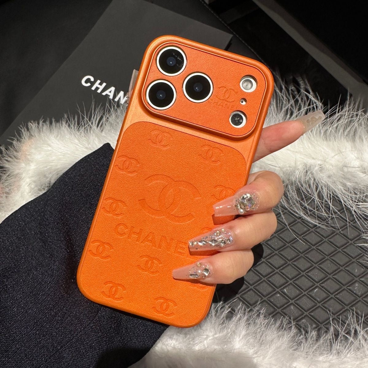 Embossed Design Phone Case For iPhone