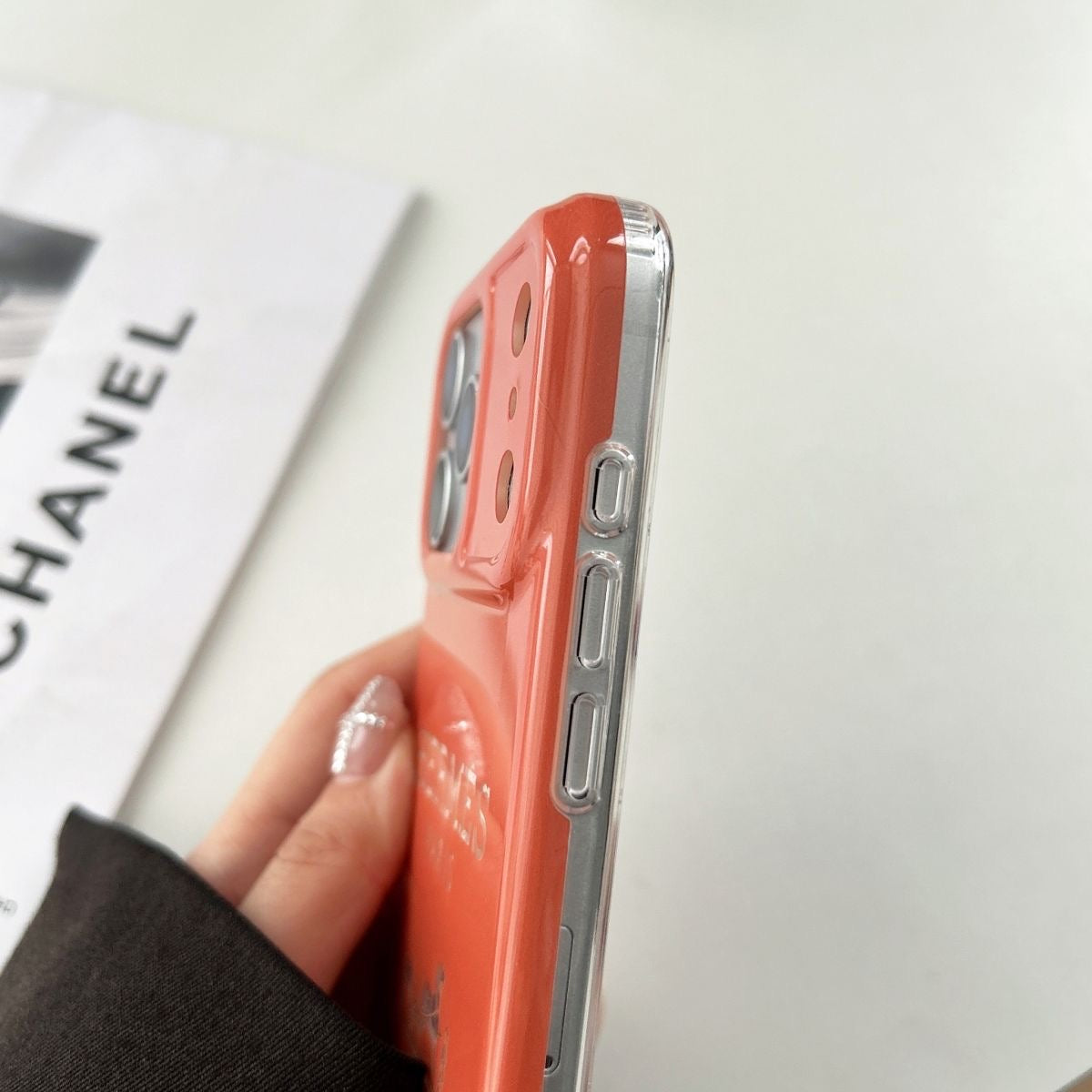 Weiße Volltelefonhülle für iPhone