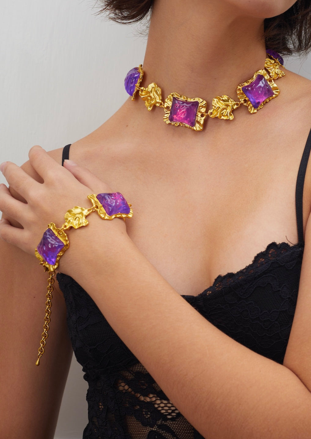 Anwar Vintage Pink Necklace