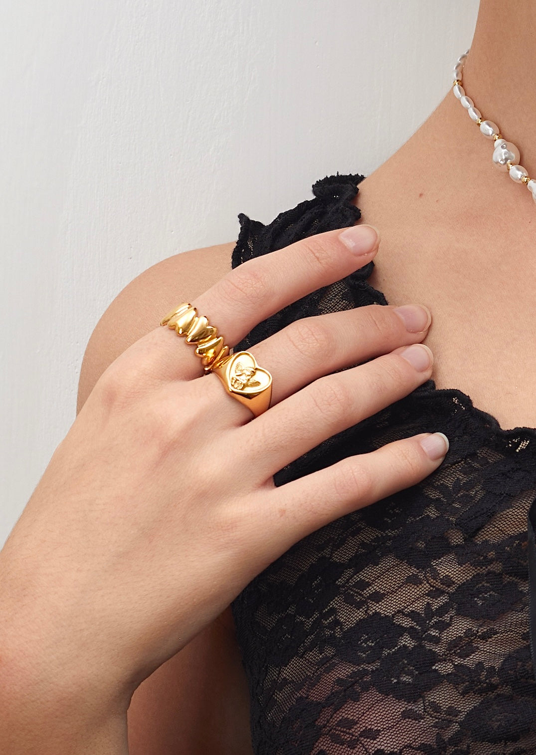 Anello d'oro "Oh Angel Heart"