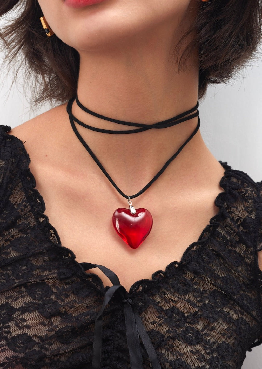 Isabelle Rote Herzkette