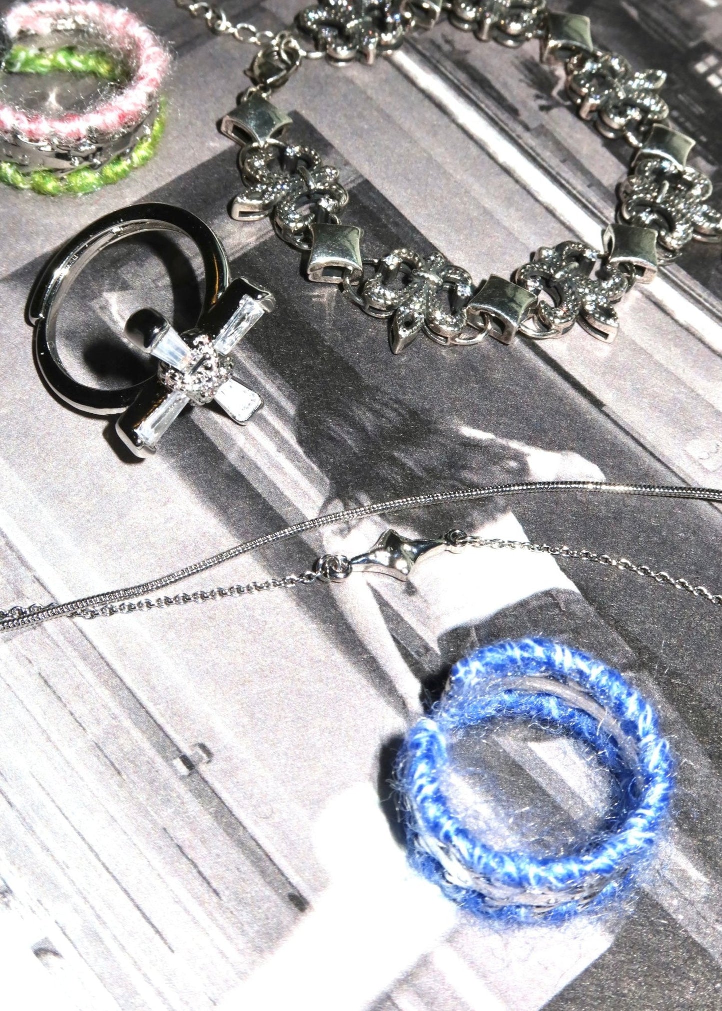 Anthony Kristallkreuz-Silberring