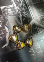 Mona Verlieben Sie sich in goldene Herzen Armband