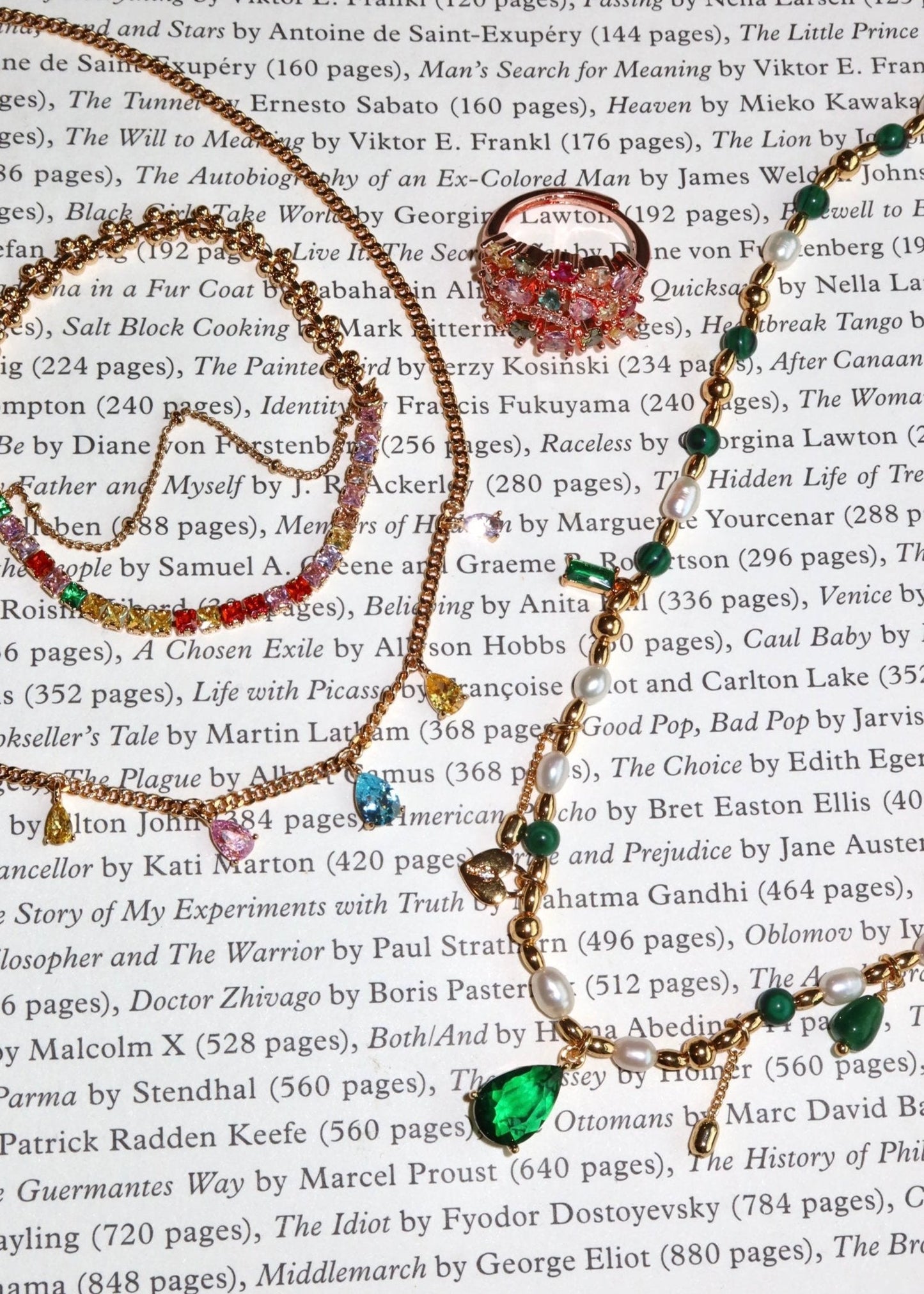 Collana romantica dorata Maelle Green