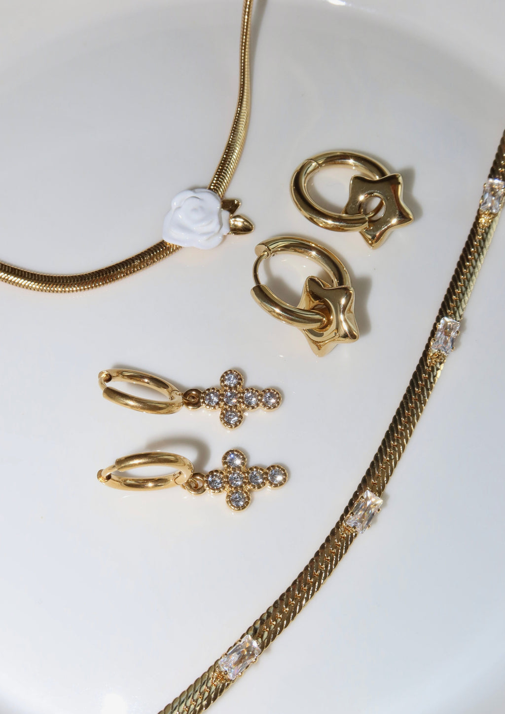 Goldene Ohrringe Susanna Star