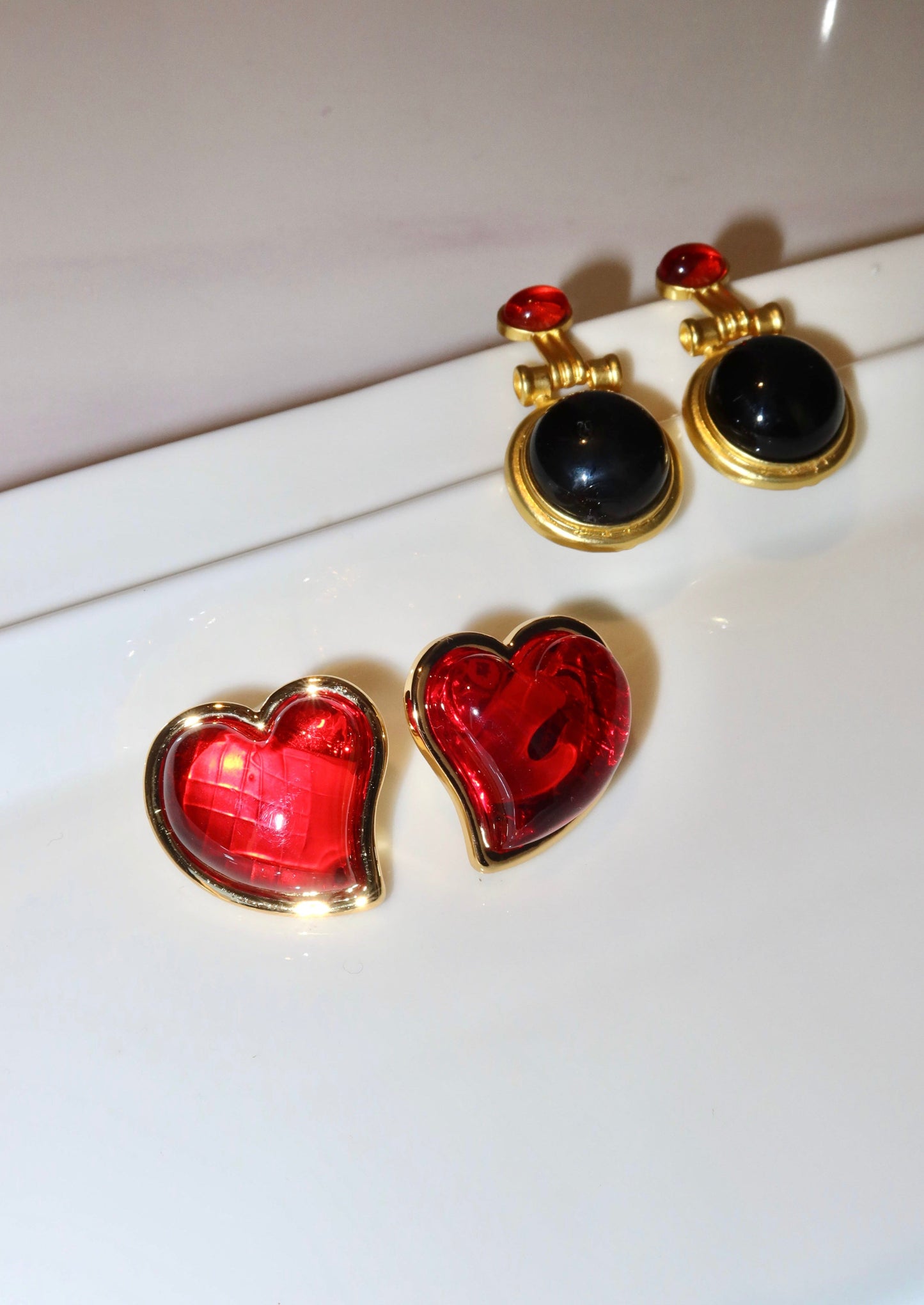 Mon Coeur T'adore Heart Earrings
