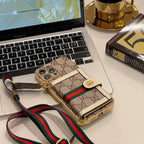 Handyhülle mit Kartenkette für iPhone