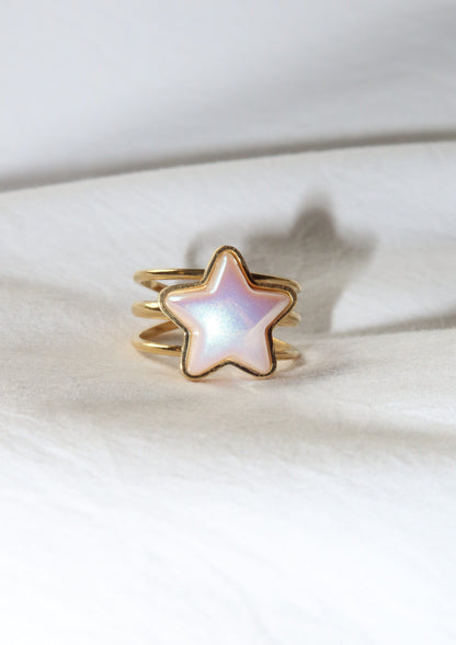 Mermaid Star Golden Ring