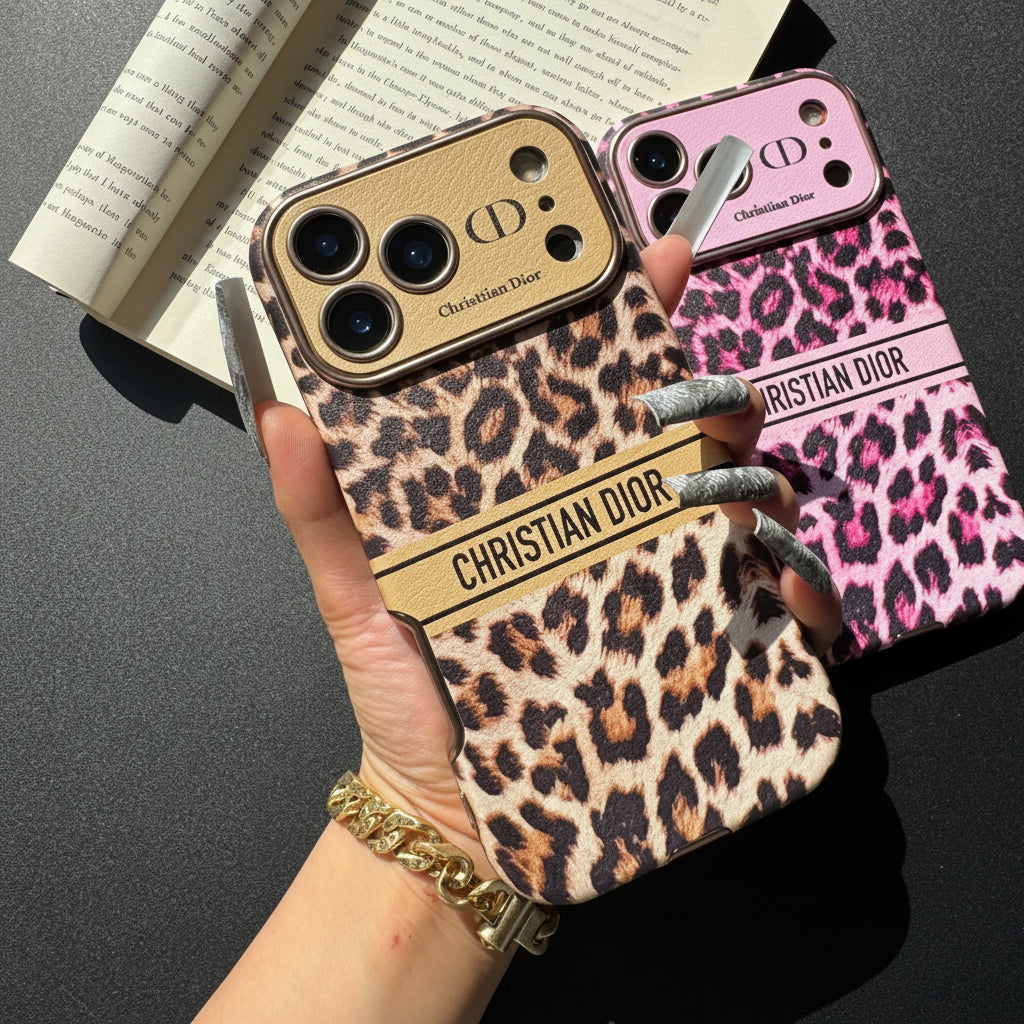 Leopard Design Love Phone Case For iPhone